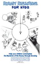 Book cover: 'Rosary Reflections: Help Your Children Contemplate the Mysteries of the Rosary through Drawing'